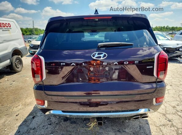 KM8R5DHE4LU084414 2020 HYUNDAI PALISADE Burgundy Widok z tyłu