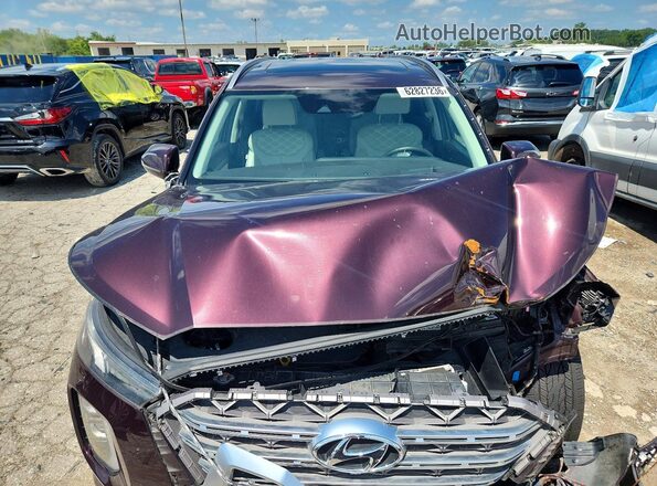 KM8R5DHE4LU084414 2020 HYUNDAI PALISADE Burgundy Widok komory silnika