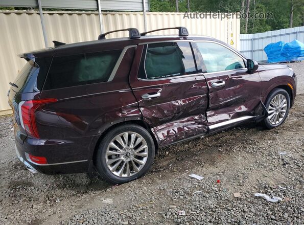 KM8R5DHE4LU084445 2020 HYUNDAI PALISADE Maroon Tył prawy