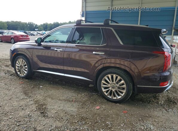KM8R5DHE4LU084445 2020 HYUNDAI PALISADE Maroon Tył lewy