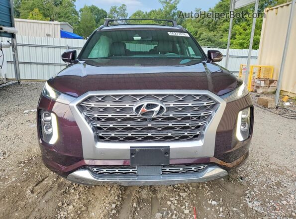 KM8R5DHE4LU084445 2020 HYUNDAI PALISADE Maroon Widok z przodu