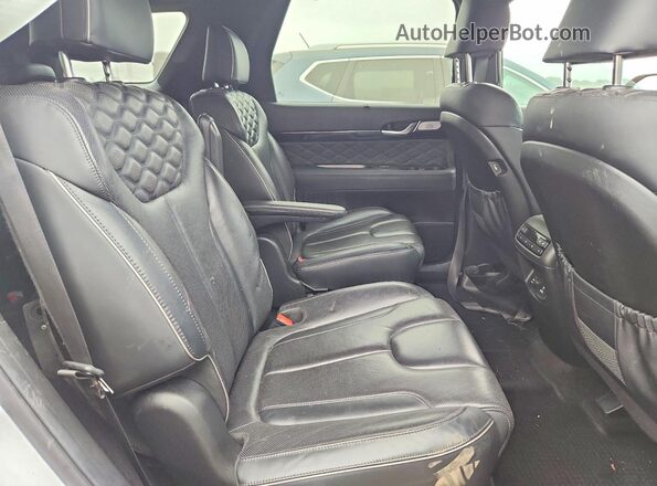KM8R5DHE4LU090875 2020 HYUNDAI PALISADE White უკანა სავარძლების ხედი