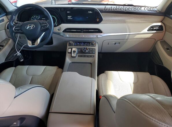 KM8R5DHE4MU316396 2021 HYUNDAI PALISADE White Вид панелі приладів
