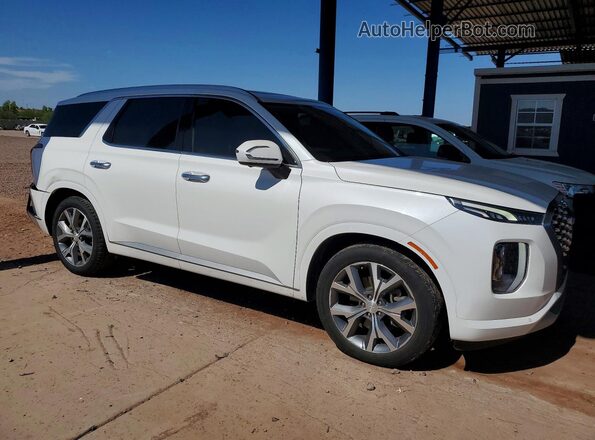 KM8R5DHE4MU316396 2021 HYUNDAI PALISADE White Передня права чверть
