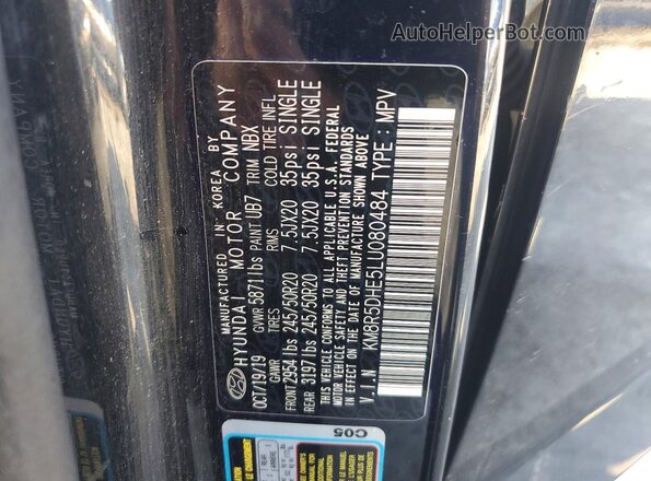 KM8R5DHE5LU080484 2020 HYUNDAI PALISADE Blue Панорамний вид салону 360°
