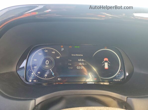 KM8R5DHE5LU080484 2020 HYUNDAI PALISADE Blue Вид щитка приладів