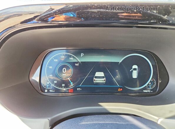 KM8R5DHE6MU269727 2021 HYUNDAI PALISADE Charcoal Vista del cuadro de instrumentos