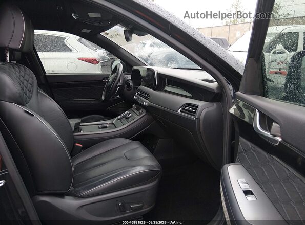 KM8R5DHE7LU071446 2020 HYUNDAI PALISADE Black Widok wnętrza z przodu