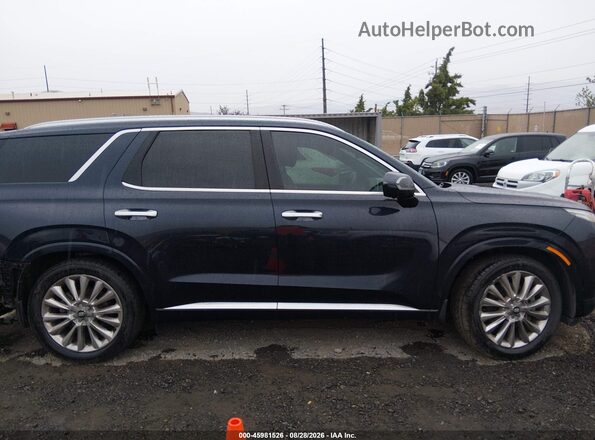 KM8R5DHE7LU071446 2020 HYUNDAI PALISADE Black Widok wnętrza z tyłu