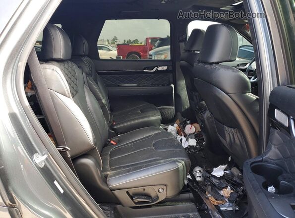 KM8R5DHE7LU085038 2020 HYUNDAI PALISADE Gray Вид задньої частини салону