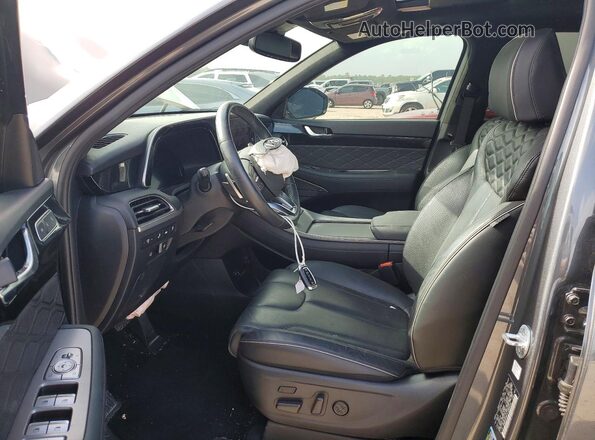 KM8R5DHE7LU085038 2020 HYUNDAI PALISADE Gray Вид салону спереду
