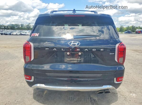 KM8R5DHE8LU148986 2020 HYUNDAI PALISADE Black უკანა ხედი