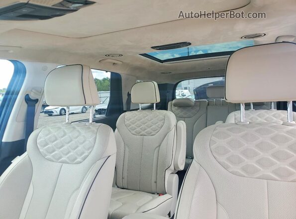 KM8R5DHE8LU148986 2020 HYUNDAI PALISADE Black უკანა სავარძლების ხედი