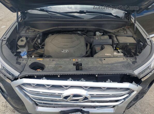 KM8R5DHE8LU148986 2020 HYUNDAI PALISADE Black ძრავის განყოფილების ხედი