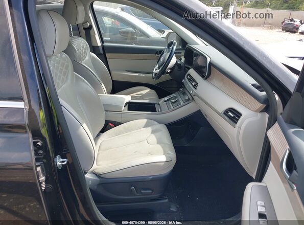 KM8R5DHE8MU192049 2021 HYUNDAI PALISADE Black წინა სალონის ხედი