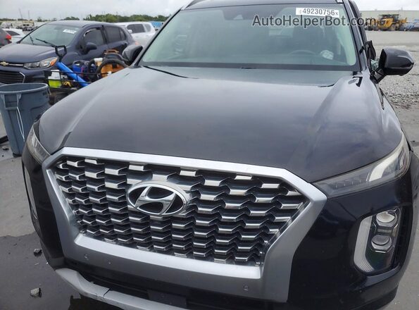 KM8R5DHE8MU202871 2021 HYUNDAI PALISADE Black Engine compartment view