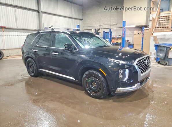 KM8R5DHE8NU472779 2022 HYUNDAI PALISADE Черный Передняя правая четверть