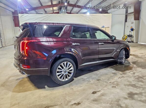 KM8R5DHE9LU160841 2020 HYUNDAI PALISADE Burgundy Rear right