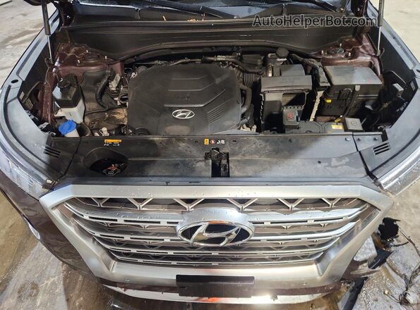 KM8R5DHE9LU160841 2020 HYUNDAI PALISADE Burgundy Engine compartment view