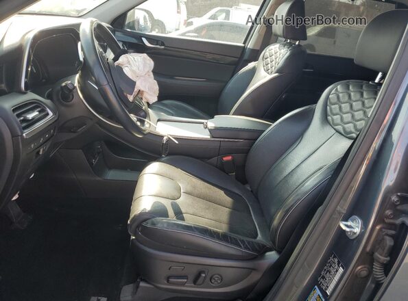KM8R5DHE9MU249133 2021 HYUNDAI PALISADE Gray Вид салону спереду