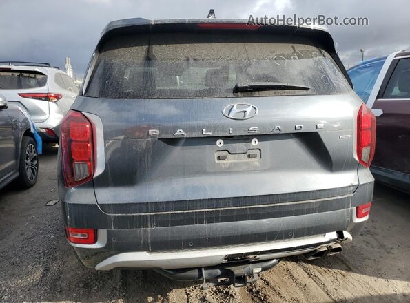 KM8R5DHE9MU249133 2021 HYUNDAI PALISADE Gray Вид ззаду