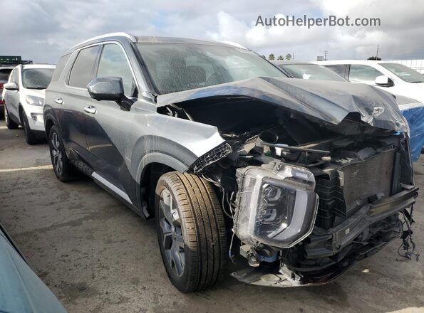 KM8R5DHE9MU249133 2021 HYUNDAI PALISADE Gray Передня права чверть