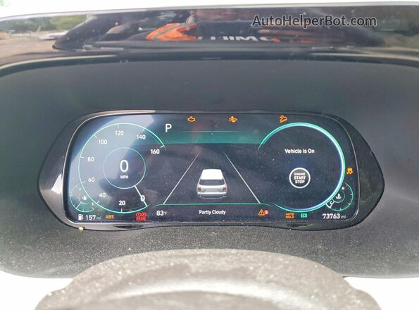 KM8R5DHEXLU070100 2020 HYUNDAI PALISADE Blue Вид щитка приладів