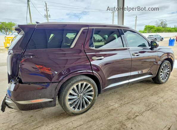 KM8R74GE2RU799518 2024 HYUNDAI PALISADE Maroon Задня права чверть