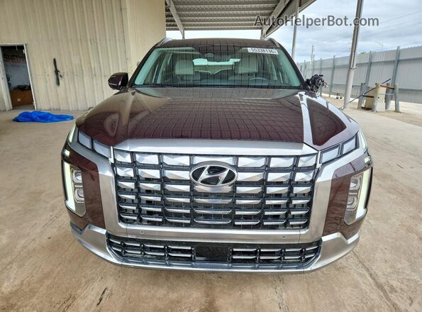 KM8R74GE2RU799518 2024 HYUNDAI PALISADE Maroon Вид спереду