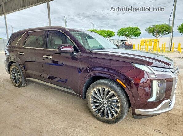 KM8R74GE2RU799518 2024 HYUNDAI PALISADE Maroon Передня права чверть