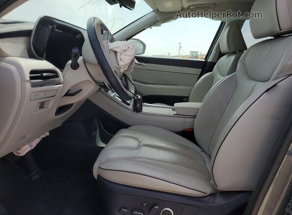 KM8R74GE4PU611918 2023 HYUNDAI PALISADE Gray Vista interior delantera