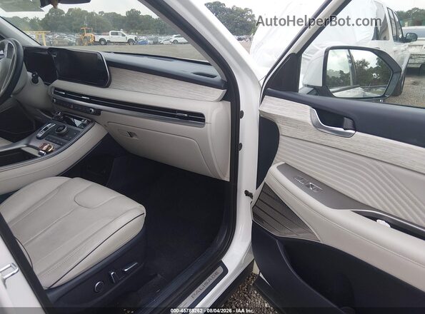 KM8R74GEXPU537470 2023 HYUNDAI PALISADE White Widok wnętrza z przodu