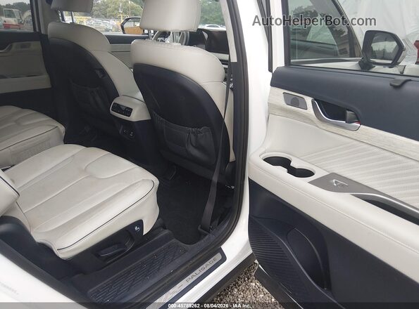 KM8R74GEXPU537470 2023 HYUNDAI PALISADE White Widok naklejki z numerem VIN