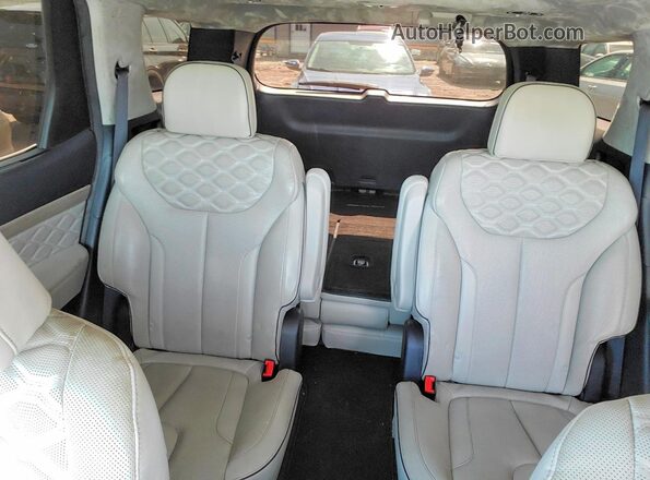 KM8R74HE0NU336057 2022 HYUNDAI PALISADE White Rear seats view