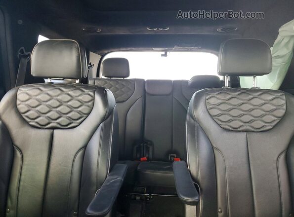 KM8R74HE2MU293100 2021 HYUNDAI PALISADE Black უკანა სავარძლების ხედი