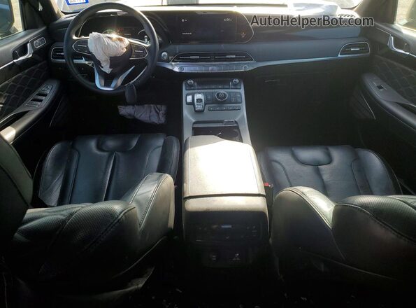 KM8R74HE2MU293100 2021 HYUNDAI PALISADE Black წინა პანელის ხედი