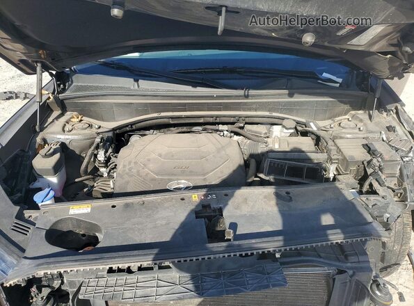 KM8R74HE2MU293100 2021 HYUNDAI PALISADE Black ძრავის განყოფილების ხედი