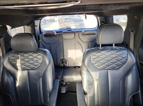 KM8R74HE6NU463587 2022 HYUNDAI PALISADE Gray უკანა სავარძლების ხედი