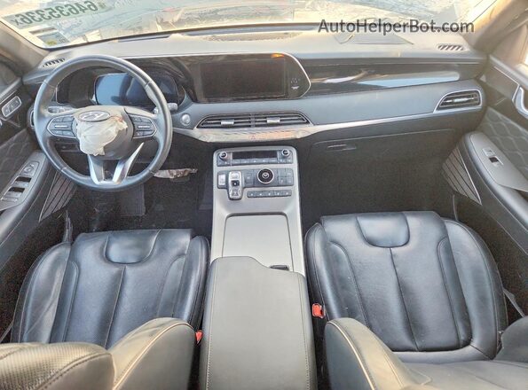 KM8R74HE6NU463587 2022 HYUNDAI PALISADE Gray წინა პანელის ხედი