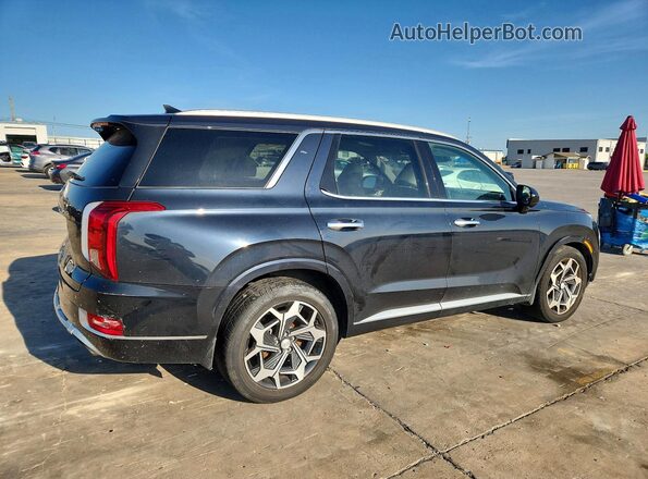 KM8R74HEXMU273919 2021 HYUNDAI PALISADE Black Rear right