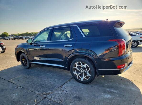 KM8R74HEXMU273919 2021 HYUNDAI PALISADE Black Rear left