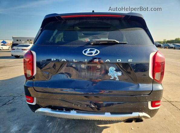 KM8R74HEXMU273919 2021 HYUNDAI PALISADE Black Rear view