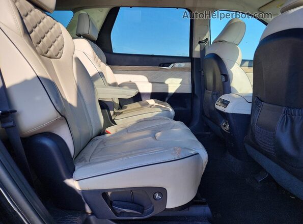 KM8R74HEXMU273919 2021 HYUNDAI PALISADE Black Rear interior view