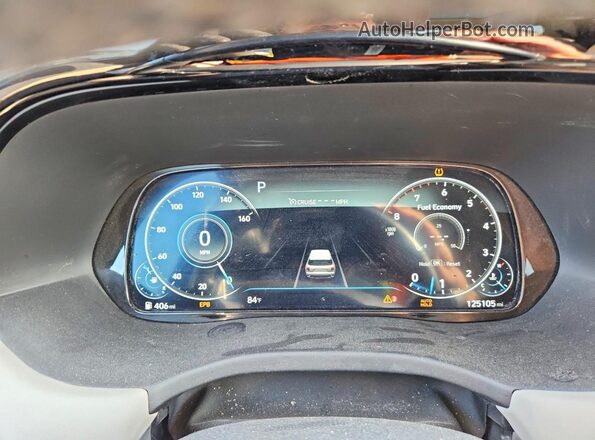 KM8R74HEXMU273919 2021 HYUNDAI PALISADE Black Instrument cluster view