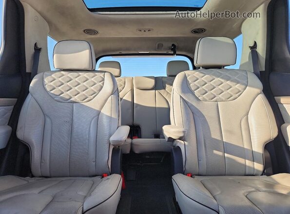 KM8R74HEXMU273919 2021 HYUNDAI PALISADE Black Rear seats view