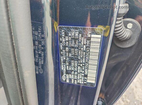 KM8R7DGE2PU634243 2023 HYUNDAI PALISADE Black Вид наклейки з VIN-кодом