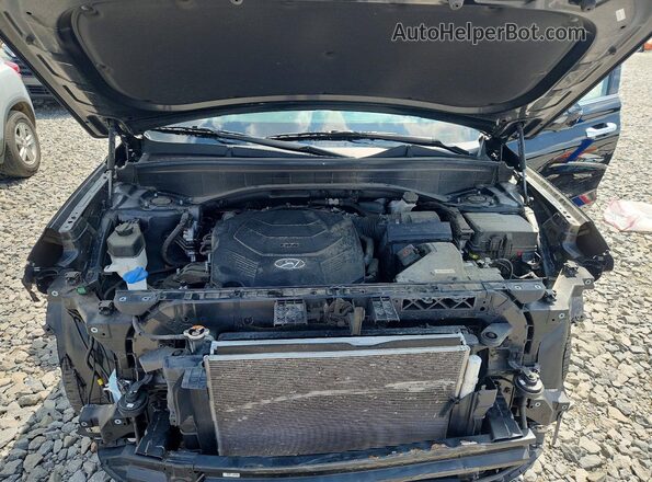 KM8R7DHE0MU295878 2021 HYUNDAI PALISADE Black ძრავის განყოფილების ხედი