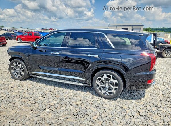 KM8R7DHE0MU295878 2021 HYUNDAI PALISADE Black უკანა მარცხენა