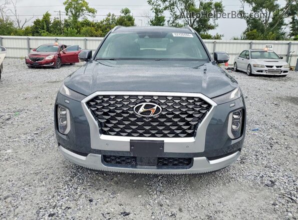 KM8R7DHE1MU250254 2021 HYUNDAI PALISADE Blue Вид спереду