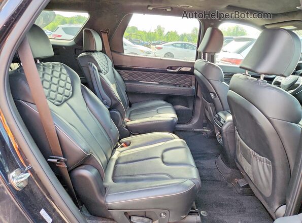 KM8R7DHE1MU284758 2021 HYUNDAI PALISADE Black Вид задньої частини салону